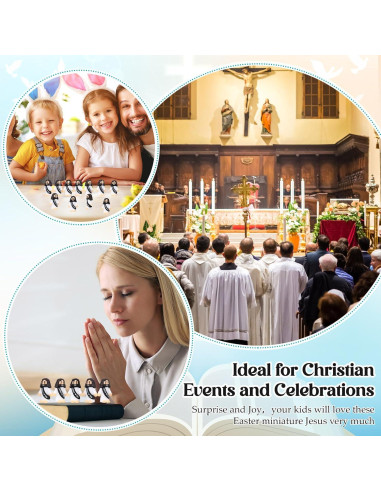 25 Figuras de Jesús de Goma Bememo - Mini Juguetes Religiosos