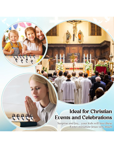 25 Figuras de Jesús de Goma Bememo - Mini Juguetes Religiosos