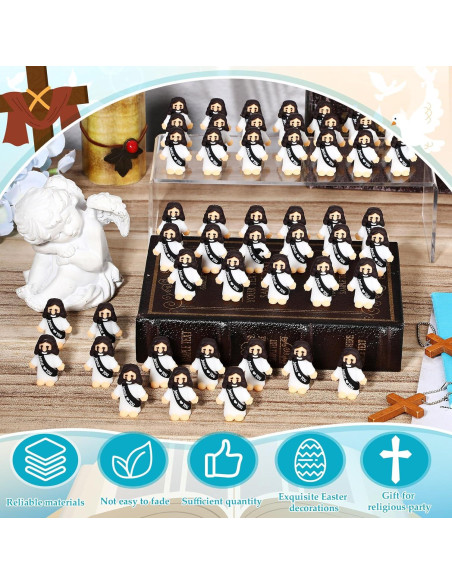 25 Figuras de Jesús de Goma Bememo - Mini Juguetes Religiosos
