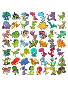 50 Tatuajes Temporales Dinosaurios TASROI 4.6x4.6cm Para Niños