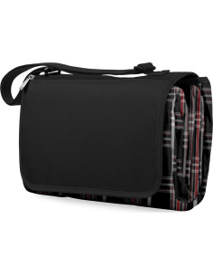 Manta de Picnic XL ONIVA Tartan Negro 178x203 cm Impermeable 2