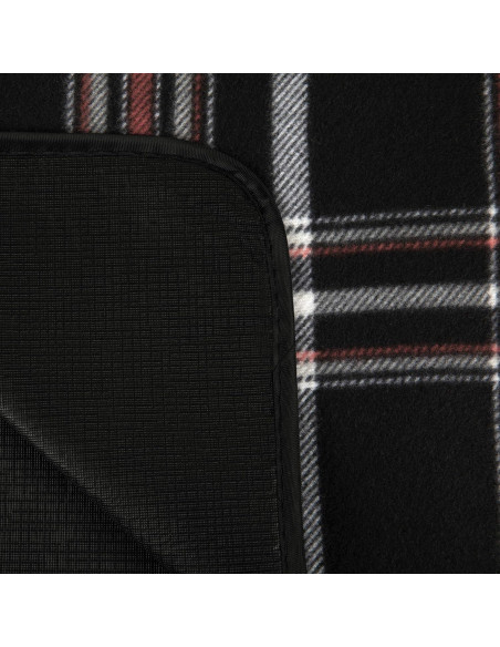 Manta de Picnic XL ONIVA Tartan Negro 178x203 cm Impermeable