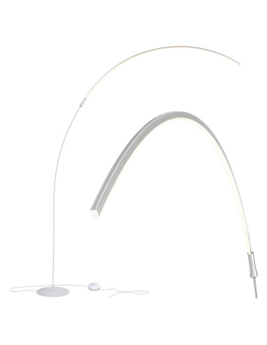 Lámpara de Pie Brightech Sparq Arc Plata 850 Lúmenes Regulable