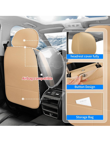 Cubiertas de Asientos de Coche FaiFani Juego Completo Beige