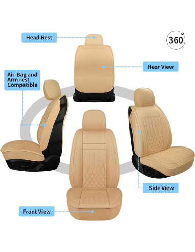 Cubiertas de Asientos de Coche FaiFani Juego Completo Beige