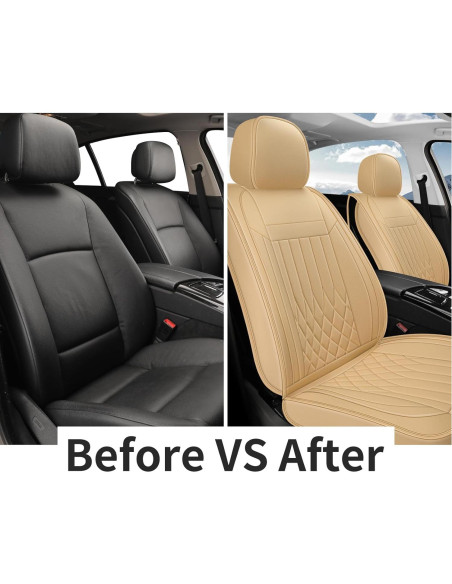 Cubiertas de Asientos de Coche FaiFani Juego Completo Beige