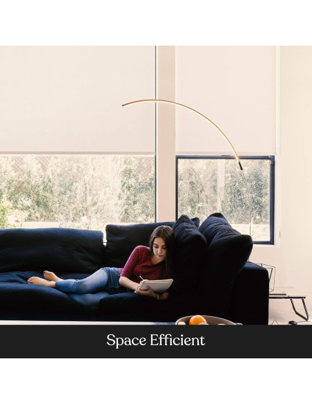 Lámpara de Pie Brightech Sparq Arc Plata 850 Lúmenes Regulable