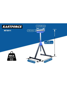 Soporte de Rodillo Ajustable KASTFORCE KF3011 136kg 50mm 2