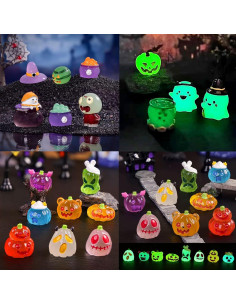 87 Figuras Miniatura de Resina Halloween AZNZKEZHU - Decoración 2