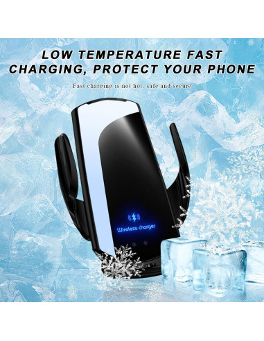 Cargador Inalámbrico para Automóvil MUQIDA 15W con Soporte