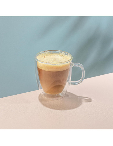 JoyJolt Tazas de Café de Vidrio Doble Pared - Juego de 2 - 382.7 g