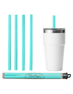 Popotes Reutilizables HotSips con Estuche de Viaje 24.1 cm