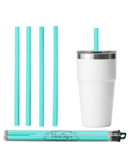 Popotes Reutilizables HotSips con Estuche de Viaje 24.1 cm