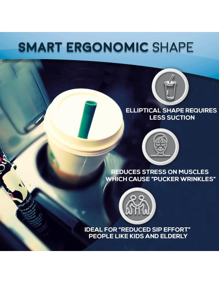 Popotes Reutilizables HotSips con Estuche de Viaje 24.1 cm