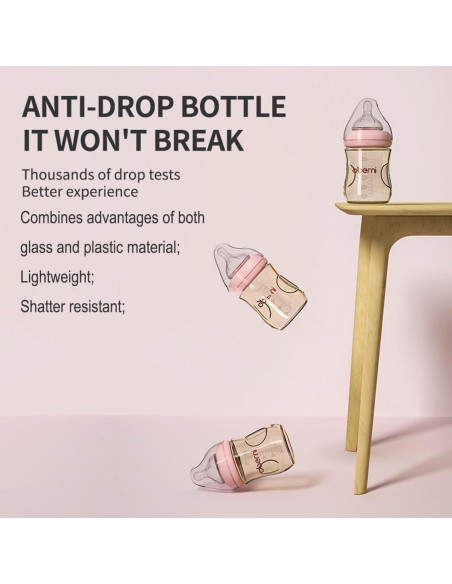 Botella Anticólicos PPSU Oberni 150 ml Azul para Bebés