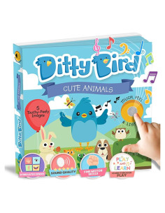 Libro Musical Interactivo Ditty Bird Animales 0-3 Años