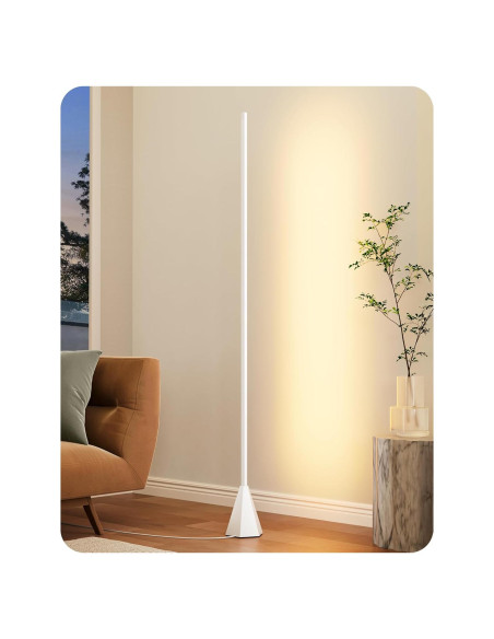 Lámpara de Pie LED EDISHINE HFLCC1A Regulable 12W Blanca