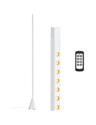 Lámpara de Pie LED EDISHINE HFLCC1A Regulable 12W Blanca