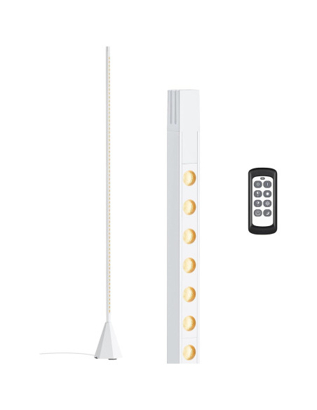 Lámpara de Pie LED EDISHINE HFLCC1A Regulable 12W Blanca