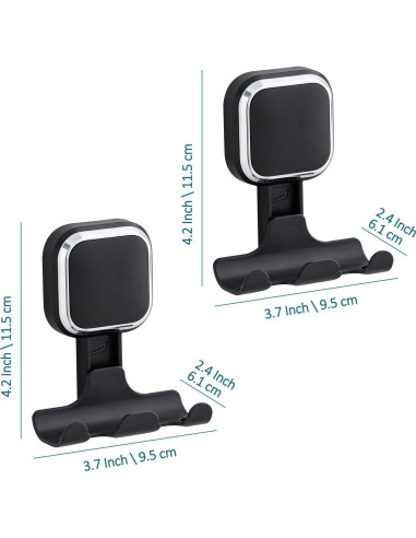 Soporte de Ventosa TAILI para Afeitadora y Toallas, Negro