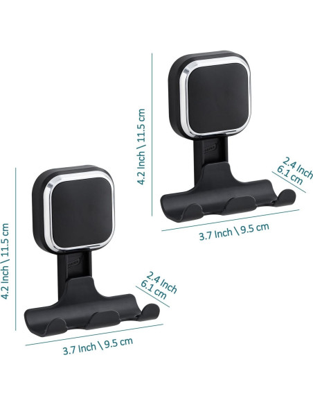 Soporte de Ventosa TAILI para Afeitadora y Toallas, Negro