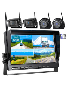 Sistema de Cámara de Respaldo Inalámbrico Fookoo 10" HD