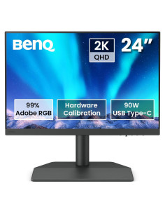 Monitor BenQ SW242Q 24" 2K QHD USB-C 90W para Fotografía