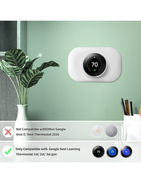Kit de recorte para termostato Nest Petrichor - 2 paquetes blancos