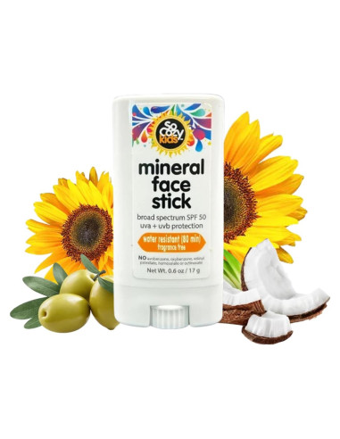 SoCozy Barra Protector Solar Niños SPF 50 17 g Mineral UVA/UVB