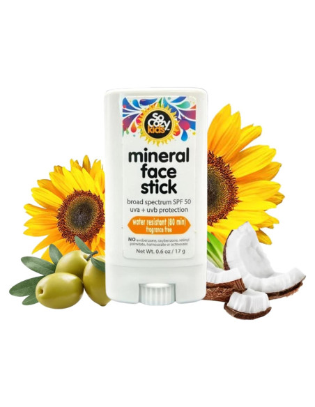 SoCozy Barra Protector Solar Niños SPF 50 17 g Mineral UVA/UVB