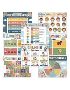 Set de 8 Manteles Educativos Boho OBUSATT 43x32 cm Salud Mental