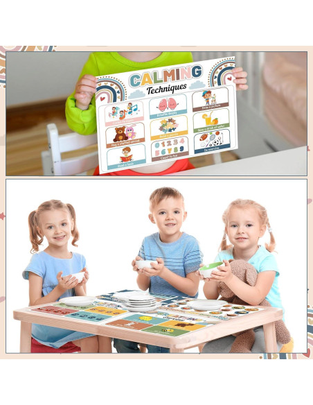 Set de 8 Manteles Educativos Boho OBUSATT 43x32 cm Salud Mental