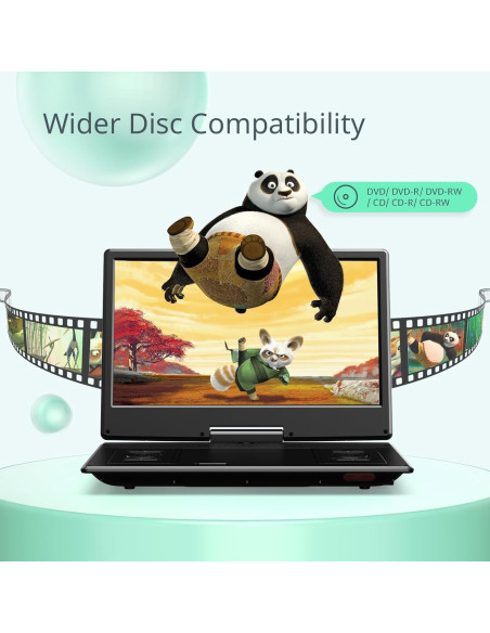 Reproductor DVD Portátil YOTON YD155M 14.1" HD para Coche