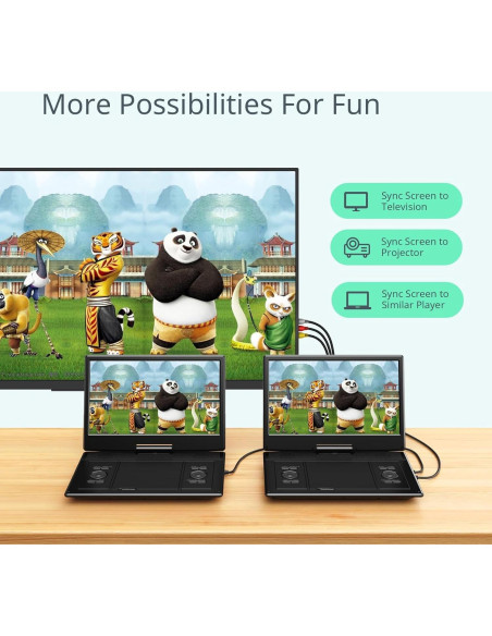 Reproductor DVD Portátil YOTON YD155M 14.1" HD para Coche