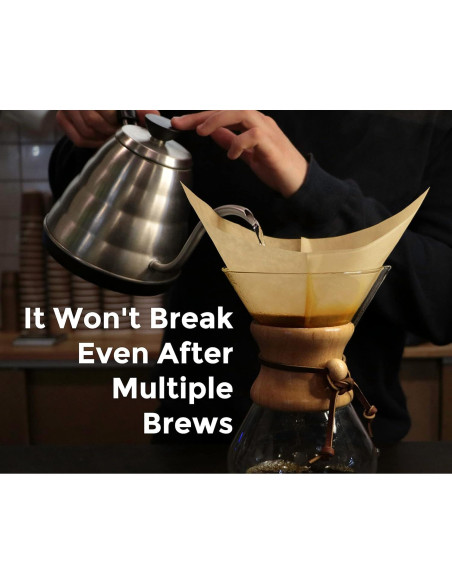 Filtro de café desechable AGOGO 100 unidades natural