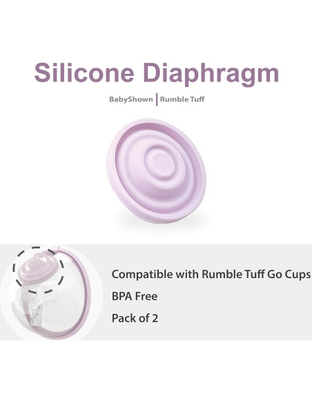 Diafragma de Silicona Rumble Tuff para Tazas Manos Libres 2 Pcs