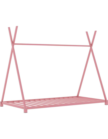 Cama Tienda Twin GM Ultra Rosa Metal Estructura Resistente