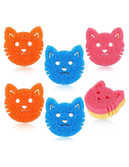 Esponjas de Limpieza Doble Cara FillTouch para Gatos 6 Pcs