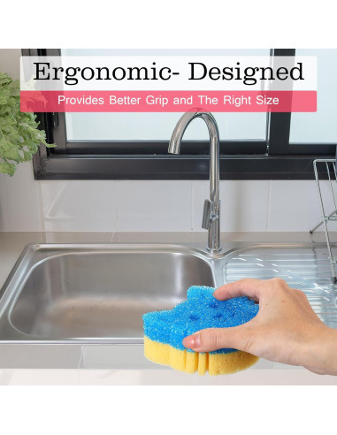 Esponjas de Limpieza Doble Cara FillTouch para Gatos 6 Pcs