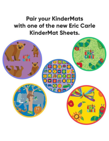 Colchoneta KinderMat para Niños 116.8x53.3 cm Gris/Azul