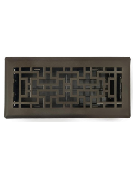 Registro de Piso Oriental 10x25.4 cm Bronce Metálico Sierra Gates