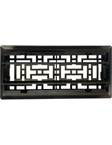 Registro de Piso Oriental 10x25.4 cm Bronce Metálico Sierra Gates