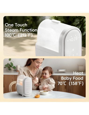 Calentador de Biberones 11 en 1 Felizbebe - 600 mL, Luz Nocturna