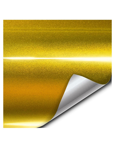 Vinilo VViViD Oro Metálico Brillante 0.3m x 1.5m para Auto