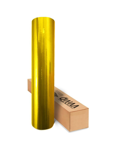 Vinilo VViViD Oro Metálico Brillante 0.3m x 1.5m para Auto