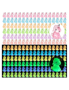 60 Mini Unicornios Resplandecientes de Resina HFAYDZSW