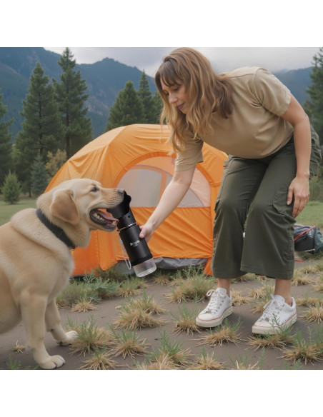 Botella de Agua para Perros Waggle 414ml Acero Inoxidable