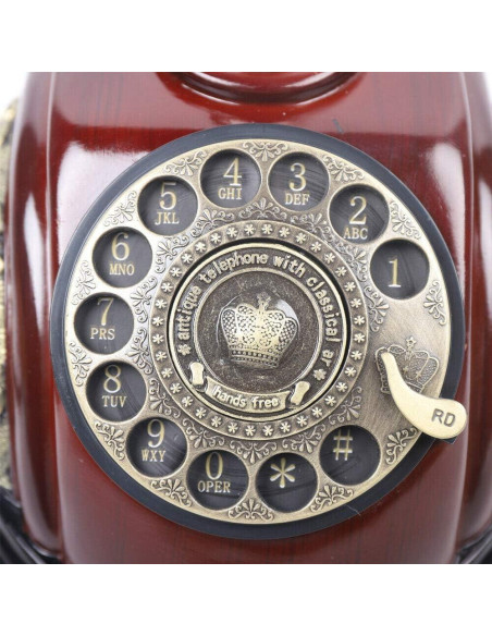 Teléfono Vintage FLYHERO de Escritorio Antiguo Bronce 2.25 kg