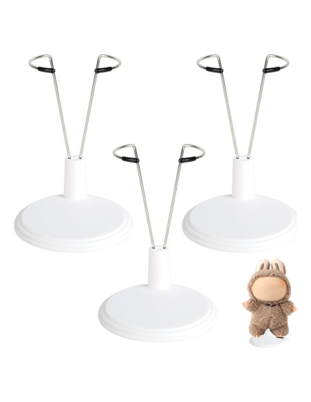 Soporte para muñecas ajustable Lyreh - 3 piezas, blanco