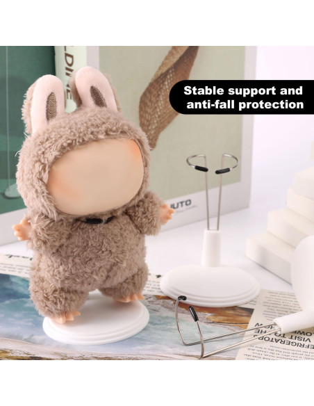 Soporte para muñecas ajustable Lyreh - 3 piezas, blanco